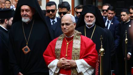 Wizyta papieża Leona XIV w Turcji Fot. PAP/EPA/TOLGA BOZOGLU