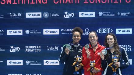 Sara Curtis, Katarzyna Wasick, Beryl Gastaldello Fot. PAP/Wojtek Jargiło