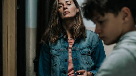 Agnieszka Grochowska, kadr z filmu "Brat". Źródło: Monolith Films