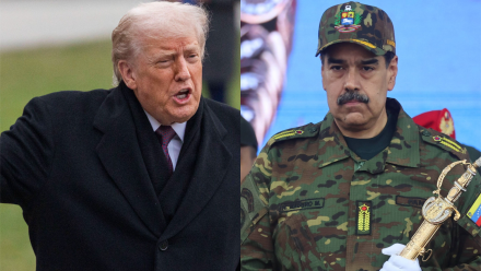 Prezydent USA Donald Trump i przywódca Wenezueli Nicolas Maduro. Fot. PAP/EPA/SHAWN THEW/MIGUEL GUTIERREZ