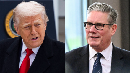 Prezydent USA Donald Trump i premier Wielkiej Brytanii. Fot. PAP/JIM LO SCALZO/Radek Pietruszka 