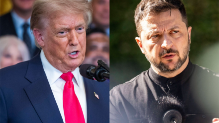 Donald Trump i Wołodymyr Zełenski. Fot. PAP/EPA/JIM LO SCALZO/IDA MARIE ODGAARD