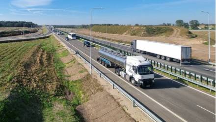 Obwodnica Łomży (Podlaskie) na drodze S61. Fot. X/GDDKiA Białystok