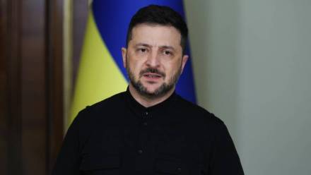 Prezydent Ukrainy Wołodymyr Zełenski. Fot. PAP/Victor Kovalchuk