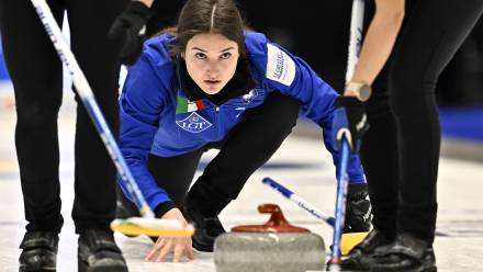 Stefania Constantini - złota medalistka olimpijska w curlingu Fot. PAP/EPA/TT NEWS AGENCY