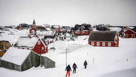 Nuuk, stolica Grenlandii. Fot. PAP/EPA/Mads Claus Rasmussen