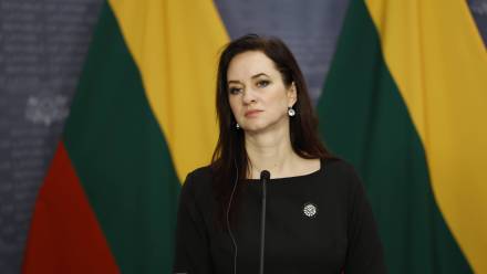 Inga Ruginiene Fot. PAP/EPA/TOMS KALNINS