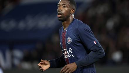 Ousmane Dembele. Fot. PAP/EPA/CHRISTOPHE PETIT TESSON