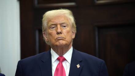 Prezydent USA Donald Trump. Fot. PAP/EPA/YURI GRIPAS / POOL