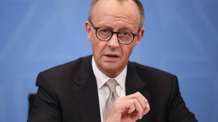 Kanclerz Niemiec Friedrich Merz. Fot. PAP/EPA/CLEMENS BILAN