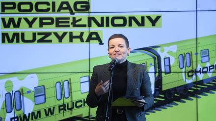 M. Cienkowska: na 80-lecie Polskiego Wydawnictwa Muzycznego przez Polskę przejedzie muzyczny pociąg. Fot. PAP/	Leszek Szymański