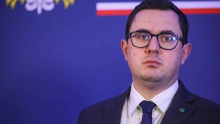 Minister energii Miłosz Motyka. Fot. PAP/	Leszek Szymański