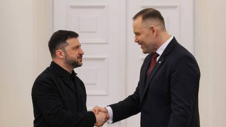 Wołodymyr Zełenski i Karol Nawrocki Fot. PAP/Paweł Supernak