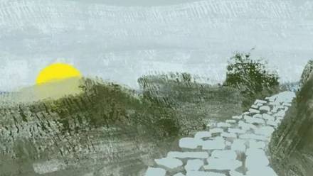 Fragment okładki - Michał Zabłocki, "Znikająca kraina. Wędrówka przez góry Śląska", Sploty