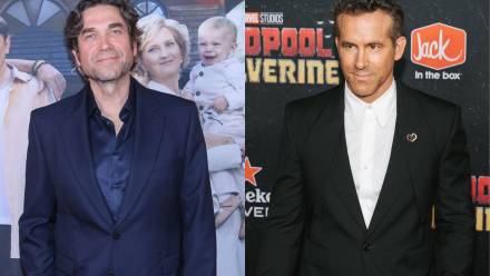 Marcin Dorociński; Ryan Reynolds. Fot. PAP/Rafał Guz/EPA/OLGA FEDOROVA