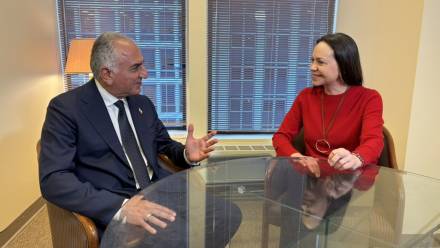 Reza Pahlawi i Maria Corina Machado, fot. X/@MariaCorinaYA