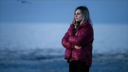 Małgorzata Gorol, kadr z serialu "Klangor". Fot. Jarosław Sosiński. Źródło: materiały prasowe