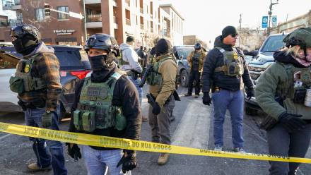 Agenci ICE. Fot. EPA/CRAIG LASSIG