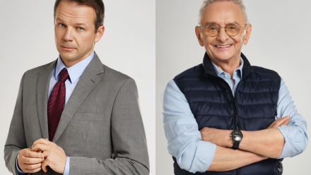 Lesław Żurek i Jerzy Bończak. Fot. Warner Bros. Discovery/materiały prasowe