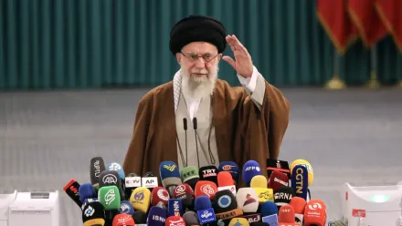 Ajatollah Ali Chamenei. Fot. PAP/EPA/ABEDIN TAHERKENAREH