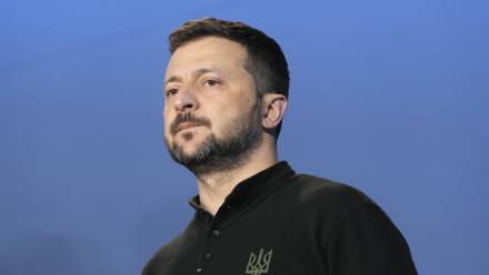 Wołodymyr Zełenski. Fot. EPA/CHRIS KLEPONIS / POOL