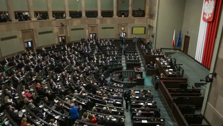 Sejm, sala plenarna. Fot. PAP/Marcin Obara