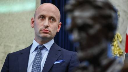 Doradca prezydenta USA Stephen Miller. Fot. PAP/EPA/SAMUEL CORUM / POOL