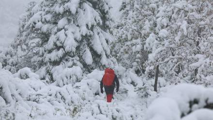 Trudne warunki na szlakach. Fot. PAP/Grzegorz Momot