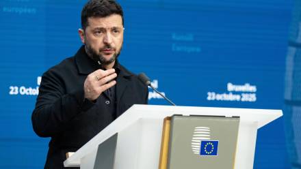 Prezydent Ukrainy Wołodymyr Zełenski, fot. PAP/Wiktor Dąbkowski