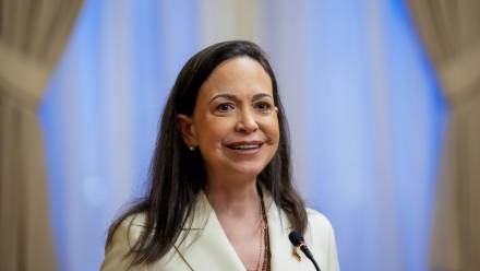 Maria Corina Machado, fot. PAP/EPA/NTB POOL/OLE BERG-RUSTEN / POOL