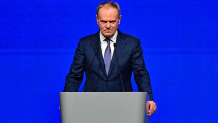 Premier Donald Tusk. Fot. PAP/	Maciej Kulczyński