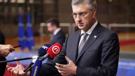 Andrej Plenković, fot. PAP/EPA/OLIVIER HOSLET