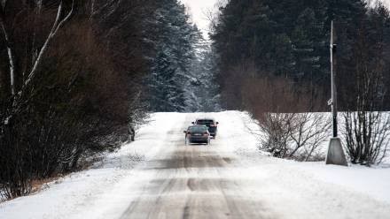 Ośnieżone drogi Fot. PAP/Michał Zieliński