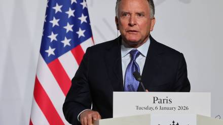 Doradca prezydenta USA, Steve Witkoff. Fot. PAP/EPA/LUDOVIC MARIN / POOL