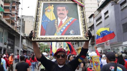 Prorządowa demonstracja w Caracas, zdjęcie ilustracyjne, fot. PAP/EPA/EFE/Ronald Pena R