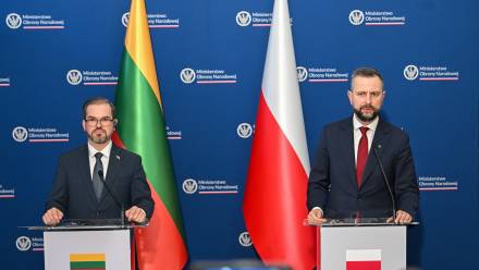 Władysław Kosiniak-Kamysz, Robertas Kaunas Fot. PAP/Radek Pietruszka