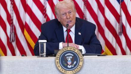 Donald Trump. Fot. PAP/ EPA/SHAWN THEW 