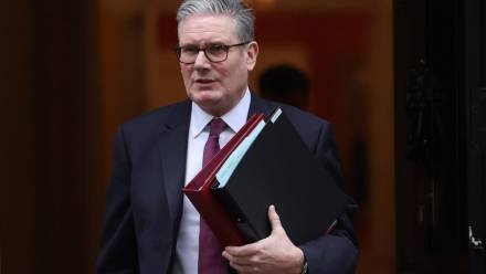 Premier Wielkiej Brytanii Keir Starmer. Fot. PAP/EPA/NEIL HALL