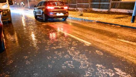 Marznące opady w Szczecinie Fot. PAP/Marcin Bielecki