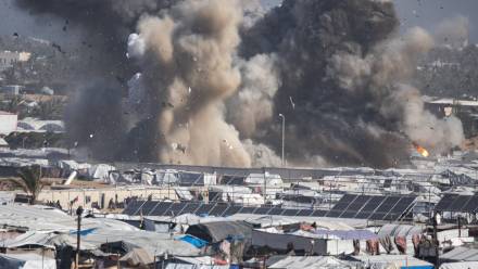 Strefa Gazy. Izraelskie ataki w 2026 roku. Fot. PAP/EPA/	HAITHAM IMAD (zdjęcie ilustracyjne)