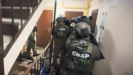 Funkcjonariusze CBŚP w akcji zatrzymania Fot. CBŚP