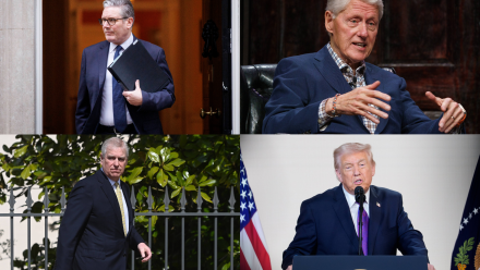 Keir Starmer, Bill Clinton, Andrew Mountbatten-Windsor, Donald Trump. Fot. EPA/TOLGA AKMEN/WILL OLIVER/NEIL HALL/AARON SCHWARTZ / POOL