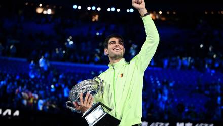 Carlos Alcaraz. Fot. PAP/EPA/JOEL CARRETT