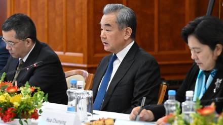 Wang Yi Fot. PAP/EPA/NOEMI BRUZAK