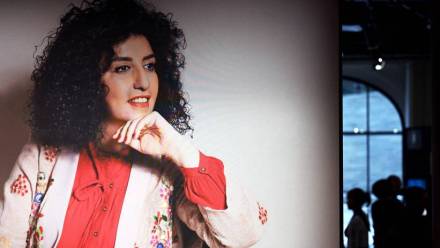 Laureatka Pokojowej Nagrody Nobla Narges Mohammadi, portret, fot. PAP/AA/Abaca