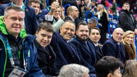 prezydent Karol Nawrocki w piątkowy wieczór uczestniczył w ceremonii otwarcia igrzysk. Fot. X/kancelaria Prezydenta/Mikołaj Bujak