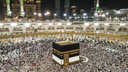 Kaba w Mekce. Fot. EPA/OMER SALEEM