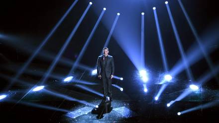 Tiziano Ferro. Fot. PAP/EPA/CLAUDIO ONORATI