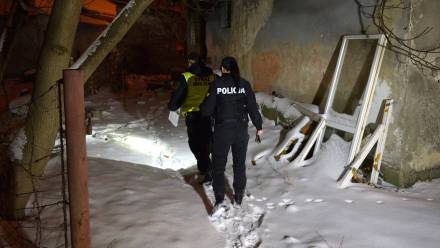 Policja i straż miejska patroluje miejsca, gdzie mogą przebywać osoby w kryzysie bezdomności Fot. PAP/Darek Delmanowicz