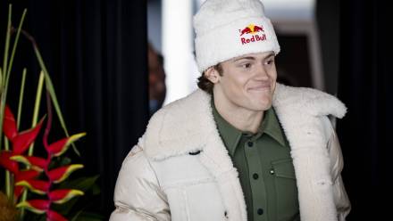 Lucas Pinheiro Braathen. Fot. EPA/JEAN-CHRISTOPHE BOTT